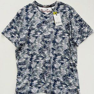 Robert Graham Deke Cotton Tee Blue / White
